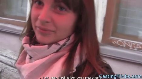 Пикапер пригласил русскую девушка на секс кастинг